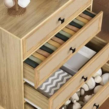 ORRD 4 Drawer Dresser, Mid Century Modern Style