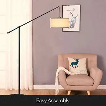 Brightech Hudson LED Floor Lamp - Adjustable & Stylish
