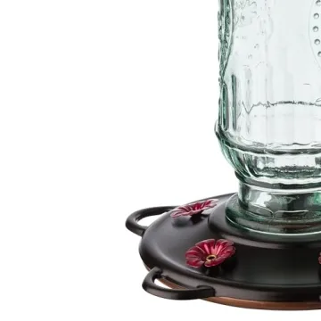 Elegant Vintage Hummingbird Feeder for Outdoor Use