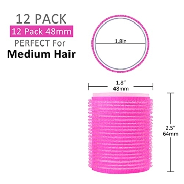 Jumbo Size Hair Roller Set for Salon-Quality Volume
