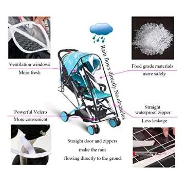 Universal Baby Stroller Rain Cover Weather Shield
