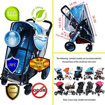 Universal Baby Stroller Rain Cover Weather Shield