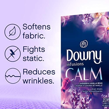 Downy Infusions Dryer Sheets Calm Scent 200 Count
