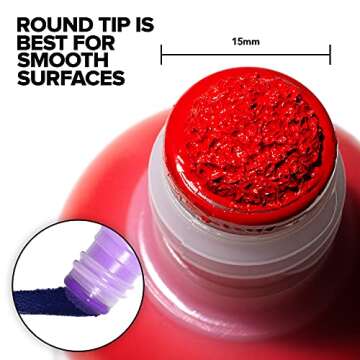 Krink K-60 Purple Paint Marker - Vibrant and Opaque Fine Art Graffiti Markers for Canvas Metal Glass...