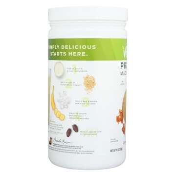 Vega Protein Made Simple, Caramel Toffee - Stevia Free Vegan Protein Powder, Plant Based, Healthy, Gluten Free, Pea Protein for Women and Men, 9.1 oz (Packaging May Vary)