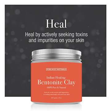 Pure Body Naturals Face Mask Gift Set for Skincare Lovers