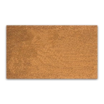 PLUS Haven Coconut Coir Door Mat with Heavy Duty Backing, Natural Welcome Doormat, 17.5”x30” for...