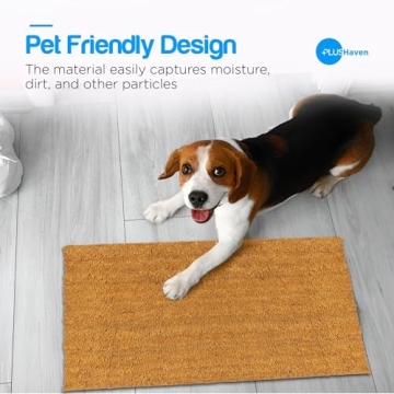 PLUS Haven Coconut Coir Doormat for Home and Decor