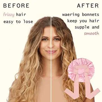 Satin Bonnet Silk Hair Bonnet for Sleeping and Care