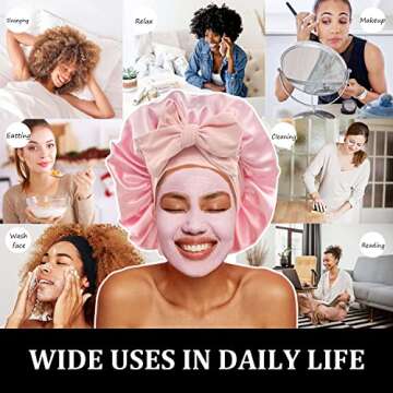 Satin Bonnet Silk Hair Bonnet for Sleeping and Care