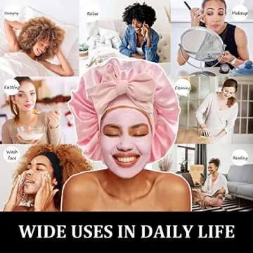 Satin Bonnet Silk Hair Bonnet for Sleeping and Care