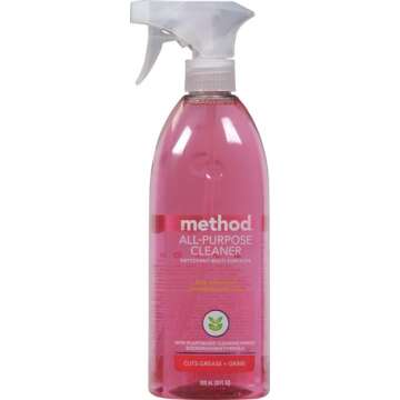Method All-Purpose Cleaner, Pink Grapefruit, Plant-Based and Biodegradable Formula Perfect for Most Counters, Tiles, Stone, and More, 28 oz spray bottle