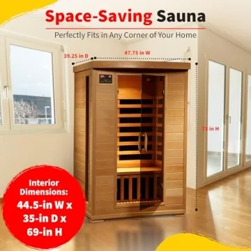 HEATWAVE Radiant 2-Person Sauna with Carbon Heaters