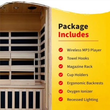 HEATWAVE Radiant 2-Person Sauna with Carbon Heaters