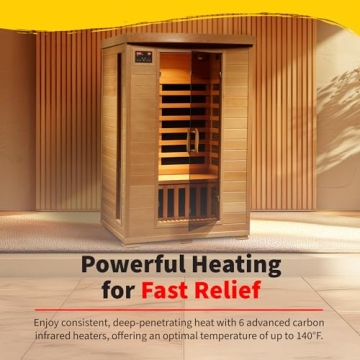HEATWAVE Radiant 2-Person Sauna with Carbon Heaters