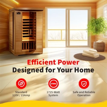 HEATWAVE Radiant 2-Person Sauna with Carbon Heaters