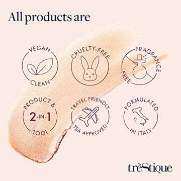 treStiQue Highlight Stick, Illuminator Makeup For Face, Highlighter Makeup Stick, Face Highlighter Bronzer Makeup - Refillable