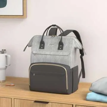 LOVEVOOK Laptop Backpack for Women, 17 Inch Waterproof Travel Backpack Purse,Work Nurse Bag with USB...