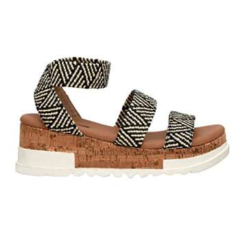 CUSHIONAIRE Naomi Women’s Wedge Sandals with Comfort Foam