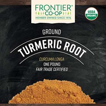 Frontier Co-op Organic Fair Trade Ground Turmeric Root 1lb