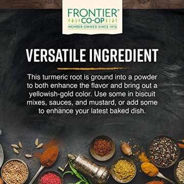 Frontier Co-op Organic Fair Trade Ground Turmeric Root 1lb