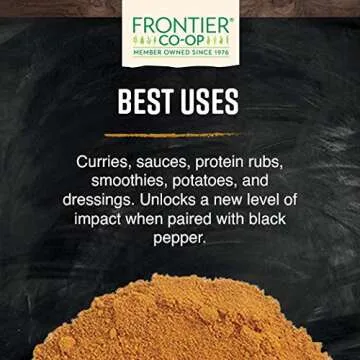 Frontier Co-op Organic Fair Trade Ground Turmeric Root 1lb