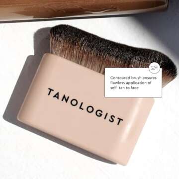Tanologist Blending Brush for Self Tan - Vegan Body Brush for Flawless Self Tanner Application, 1 Count