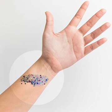 Amerikan Body Art Glitter Creme - Galaxy (15 gm), Cosmetic Polyester Glitter in Creamy Base, Great f...