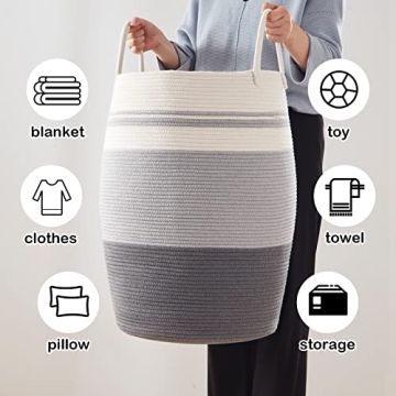 Elegant OIAHOMY Laundry Hamper - Large, Durable, Versatile