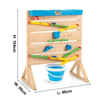 Board Masters Waterwall Sensory Table for Kids | 27 Accessories