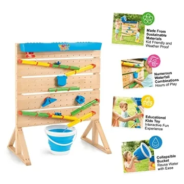 Board Masters Waterwall Sensory Table for Kids | 27 Accessories