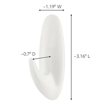 Command Medium Designer Hooks for Damage-Free Wall Hanging