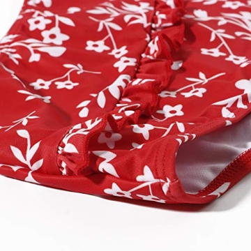 Stylish Women's Shirred Bandeau Bikini Set for Summer Fun