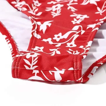 Stylish Women's Shirred Bandeau Bikini Set for Summer Fun