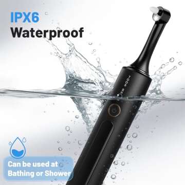 Tooth Polisher Kit with 4 Speed Modes, 5 Brush Heads, 6 Polishing Pastes & Desensitizing Gel,Recharg...