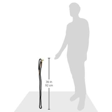 Mendota Pet Lush Snap Leash for Large Breeds, Black 1/2" x 6 ft