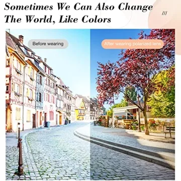 LVIOE Polarized Sunglasses for Women, Fashion Butterfly Decoration Driving Fishing-99.99% UV Protection