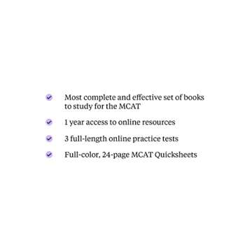 MCAT Complete 7-Book Subject Review 2023-2024, Set Includes Books, Online Prep, 3 Practice Tests (Kaplan Test Prep)