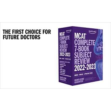 MCAT Complete 7-Book Subject Review 2023-2024, Set Includes Books, Online Prep, 3 Practice Tests (Kaplan Test Prep)