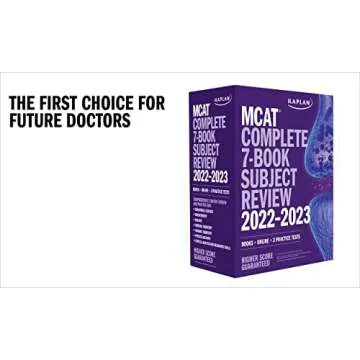 MCAT Complete 7-Book Subject Review 2023-2024, Set Includes Books, Online Prep, 3 Practice Tests (Kaplan Test Prep)