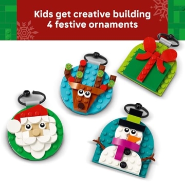 LEGO Christmas Ornament Set - Holiday Fun for Ages 6+