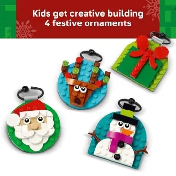 LEGO Christmas Ornament Set - Holiday Fun for Ages 6+