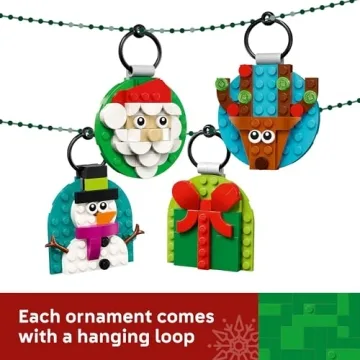 LEGO Christmas Ornament Set - Holiday Fun for Ages 6+