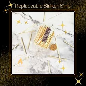 Decorative Glass Matches Cloche - Perfect Gift for Candle Lovers