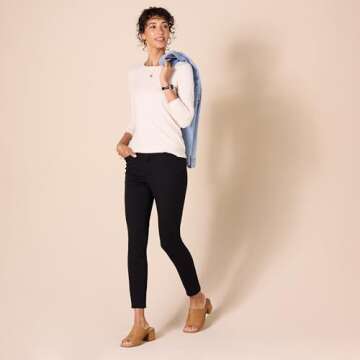 Amazon Essentials Women's Classic-Fit Long-Sleeve Crewneck T-Shirt (Available in Plus Size)