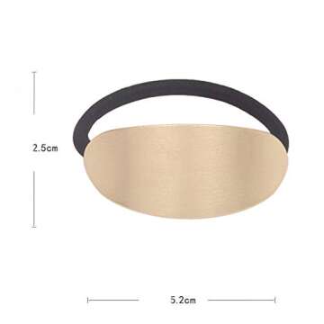 10 Pcs Gold Alloy Hair Ties - Stylish Accessories for Women