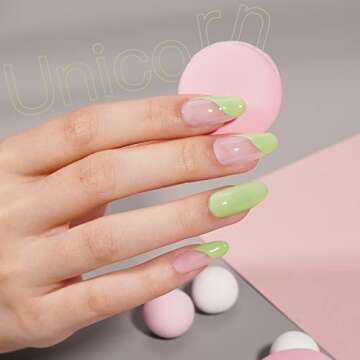 GAOY Pastel Gel Nail Polish Set of 6 Colors Pink Green Blue Gel Polish Kit for Salon Manicure and Nail Art DIY at Home, Gift for Women