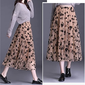 Shop Women Tutu Tulle Skirt - Elegant Layered Floral Design