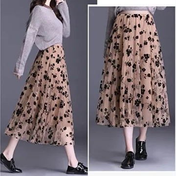 Shop Women Tutu Tulle Skirt - Elegant Layered Floral Design