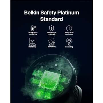 Belkin MagSafe-Compatible 3-in-1 Wireless Charger Stand 15W - Qi2-Certified Wireless Charging Station, Fast Charging iPhone Charger for iPhone 16, AirPods, & Apple Watch - 36W Charger Included - White